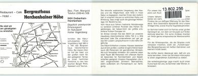 36355 W6424 Grebenhain Klapp AK Gasthaus Herchenhainer Höhe