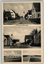 85077 W8072 Manching - Geisenfeldstrasse Hauptstrasse Kolonie Kirche St. Peter