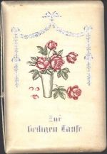 Winterthur Taufbüchlein von 1917, Vorderseite Stoff, Rosen in Vase Taufe KEINE AK