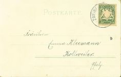 Mädchen Tauben Auflage mit echten kleinen Perlen Glitzer 1900 Lithographie