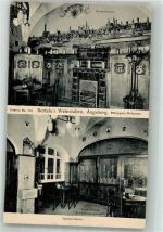 W8900 Augsburg , Bay Gasthaus Bertele's Weinstuben Patrizierstube Brauerei Foto AK
