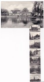 47877 W4156 Willich AK mit Leporello ausziehbarer Papierstreifen Volkspark Hochstraße Fischelnerstraße Bahnhof Neue Schule Peterstraße Bahnstraße Krankenhaus Ehrenmal