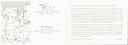 26655 W2910 Westerstede KEINE AK Hotel Voss De Krömeree Innen- und Aussenansicht Klappkarte