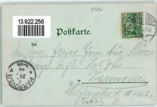 56653 W5471 Maria Laach , Eifel 1900 Lithographie / Mondschein Hotel Maria Laach Laacher See