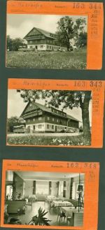 88167 W8999 Maierhöfen , Allgäu Kleinposten bis 20 Lot mit 3 AK Musterkarten Original aus Metzarchiv Bestellvorgänge und Auflagenzahlen