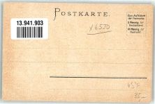 W6530 Bingen am Rhein Der Rhein Biese, K. 1899 Lithographie / Künstlerkarte