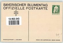 Bayerischer Blumentag Hohlwein, L. Künstlerkarte