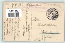 09477 O9308 Jöhstadt 1916 - Schule Stempel Inf.-Batl. Chemnitz 4. Komp.