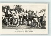 06632 O4805 Freyburg Unstrut FOTO KEINE AK Startschuss zum 100 Meter Lauf der Jahnwettkämpfe