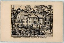 16244 O1301 Altenhof b Eberswalde Künstlerkarte Jugendherberge Brunoldhaus