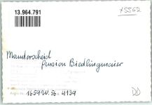 54531 W5562 Manderscheid , Eifel FOTO KEINE AK Pension Bietligmaier Ort handschriftlich