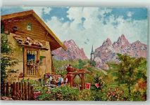 76470 W7556 Ötigheim 1913 Künstlerkarte Volksschauspiel Wilhelm Tell