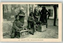 Balkan Typen Mazedonische Schuhputzer Motiv Mazedonien