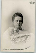 Droning Olga af Graekenland Adel Griechenland Foto AK