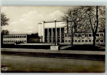 O8000 Dresden Nr. 3 Hygiene Ausstellung + Museum Architektur Bauhaus 1930 Foto AK