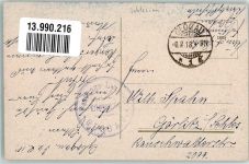 Glogau Glogow 1918 Foto AK Feldpost WK I Festungs-Lazarett Promenade