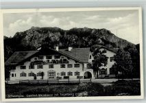 87645 W8959 Schwangau - Gasthaus Weinbauer mit Tegelberg Motorrad