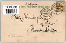 W8000 München Vorwort Lithographie Serie: Die große Tat Kinderpoesie Dackel Küsse Döcker, E. 1902 Gebrauchsspuren