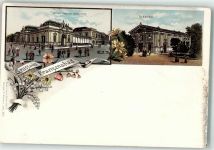 Frantiskovy Lazne Franzensbad Lithographie Stadt Eger Badehaus Theater