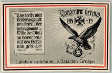 Landsturm Infanterie Bataillon Gruppe Schwarz-Weiß-Rot Eisernes Kreuz