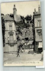 37500 Chinon 1913 Foto AK Aufgang zum Schloss