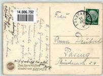 Nida Nidden 1936 Künstlerkarte sign. Schilling, B. Kurische Nehrung Rückseite Werbung Eduscho