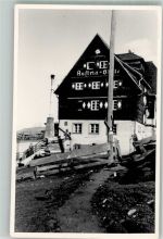 Austriahütte 1954 Foto AK Ort handschriftlich