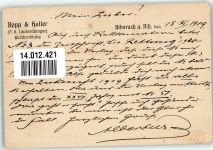 W7950 Biberach an der Riß Bopp & Haller Buchhandlung Langenscheidt Sprachen lernen Werbung Druckerzeugnis 1919
