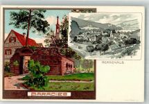 W7506 Bad Herrenalb Paradies Velten Verlag Mutter, K. 1899 Lithographie / Künstlerkarte