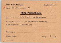 79289 W7801 Langackern - Erholungsheim Luisenhöhe Gasthaus Cafe Original aufmontierte Verlagsmusterkarte