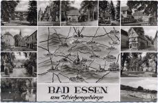 49152 W4515 Bad Essen 1961 - Bad Essen, 11 Ansichten, Landkarte,Cramers Kunstanstalt AKU1