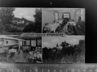 59889 W5779 Herscheid , Sauerland GLASNEGATIV Gasthof-Pension Brandeike