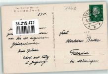 Zwerg Ein lieber Besuch Kunstverlag Fingerle u. Co. Nr. 338 Müller, P. L. Gebrauchsspuren