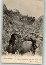 Constantine Qusantina 1905 Foto AK Les Gorges du Rhummel