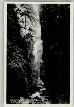 Wölfelsgrund Miedzygorze 1936 Foto AK Schlucht am Wasserfall