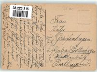 Scherenschnitt Elfe spielt einem Vogel auf der Flöte ein Ständchen Künstlerkarte Plischke, G. Gebrauchsspuren