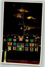 Blackpool Foto AK Rathaus bei Nacht
