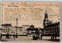 Ostende Oostende 1906 Foto AK La grand´place Hotel Cafe