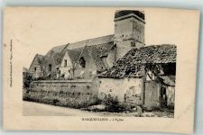 80700 Marquivillers Foto AK Feldpost WK I S.B.III/R.I.R.235 Kirche