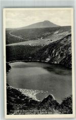 Hampelbaude 1937 Foto AK Großer Teich Riesengebirge