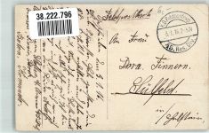 Ypres Ypern / Ieper 1916 Gebrauchsspuren La Rue au Beurre Feldpost WK I 45. Res.Div.