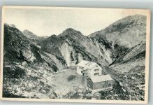 Lamsenjochhütte Foto AK Gasthaus Berghütte