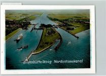 25541 W2212 Brunsbüttelkoog FOTO KEINE AK Luftaufnahme Nordostseekanal