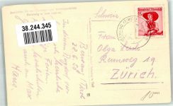 6622 Berwang 1950 Foto AK Hotel Pension Singer