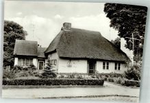 18573 O2331 Altefähr Foto AK Wohnhaus Reetdach