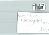 97725 W8731 Langendorf , Unterfr FOTO KEINE AK