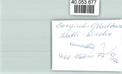 51427 W5060 Bergisch Gladbach FOTO KEINE AK Kirche