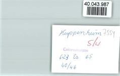 76456 W7554 Kuppenheim FOTO KEINE AK Blick zur Kirche