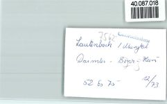76593 W7562 Lautenbach , Murgtal FOTO KEINE AK Kegelbahn Daimler Benz Heim