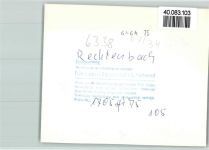 35625 W6338 Rechtenbach , Hess FOTO KEINE AK Luftaufnahme